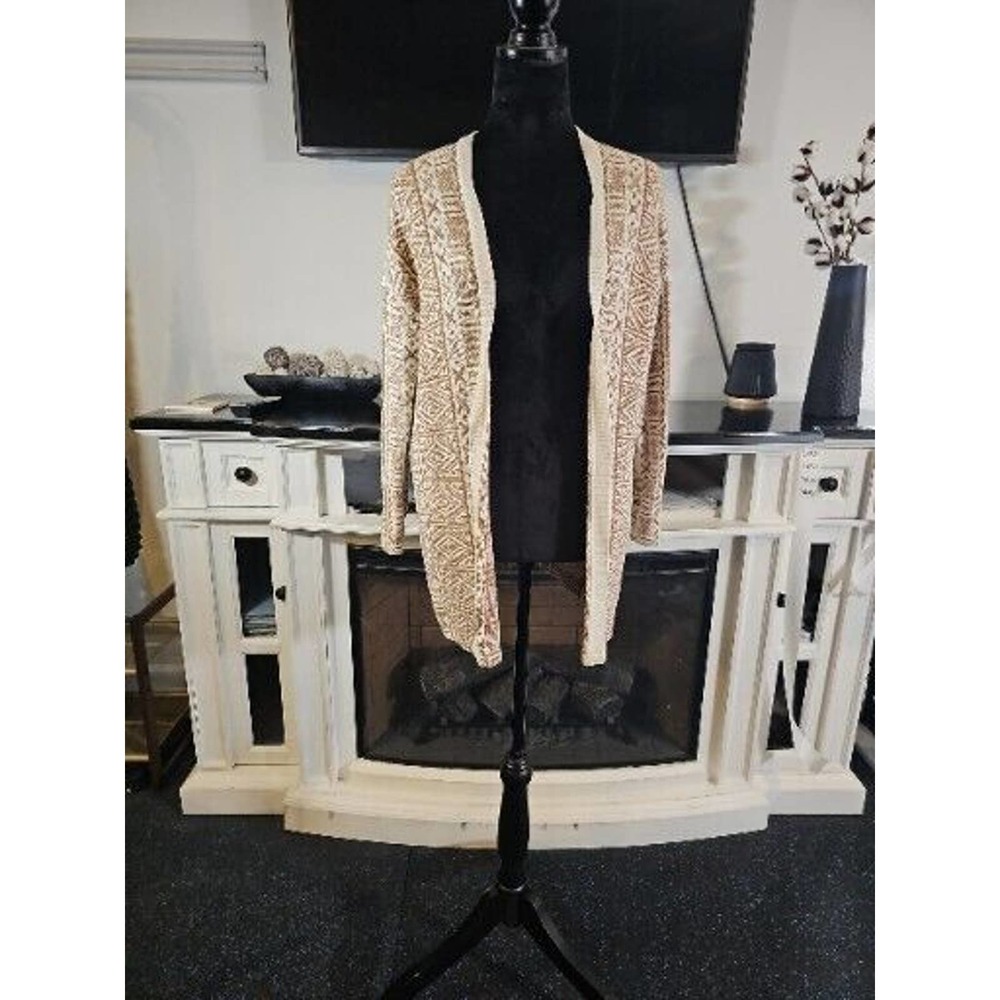 Old Navy Sweater Womens XS Open Front Cardigan Aztec Print
